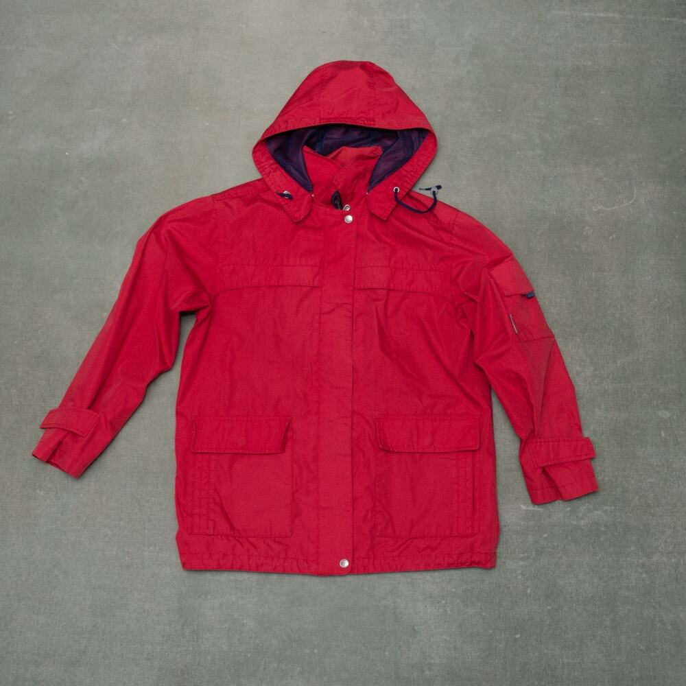 VTG Pacific‎ Trail Jacket Womens Medium Lined Full Zip Removable Hood Pockets